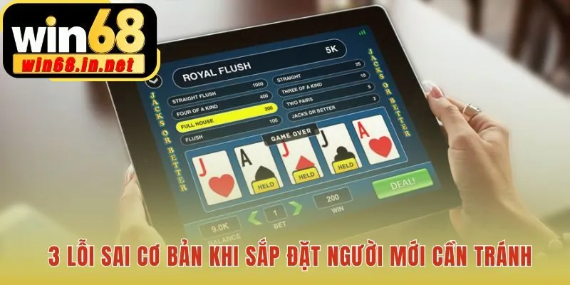 Lỗi sai cơ bản trong trò bài là sắp đặt bài không cân bằng